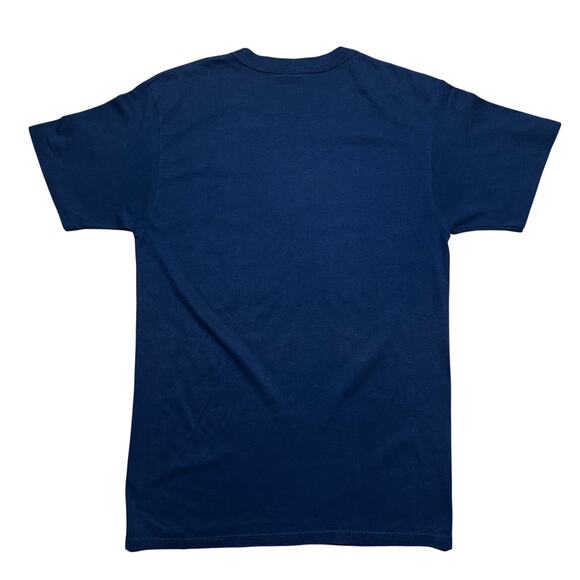 Vintage 80s Champion Navy Soccer T-Shirt Made in USA Large Naval Academy - Picture 4 of 4